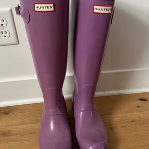 Hunter Lavender Waterproof Boots